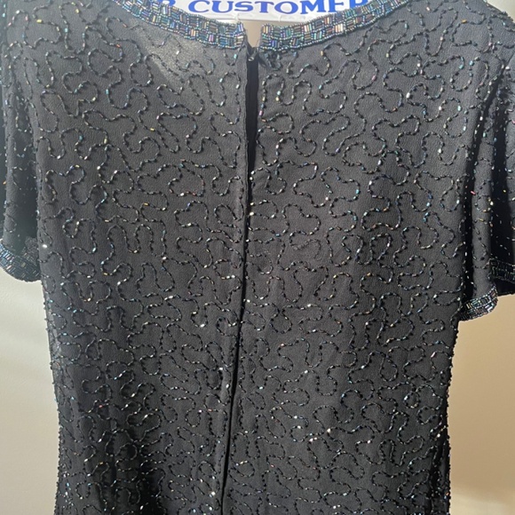 Beaded/Sequin short sleeve top - Picture 3 of 3